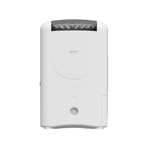 Image of EcoAir DD1 Classic MK6 Grey Desiccant Dehumidifier | Electronic Control | 7.5L/Day | Quiet 34dBA | Ioniser | Silver Filter | Laundry | Timer | 6Kg | Economy Mode | Home Garage Basement Boat