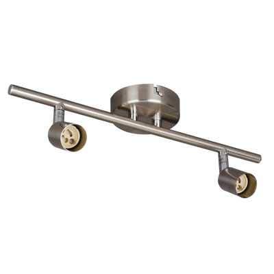 Image of Mystatic STATIC CARAVAN KNIGHTSBRIDGE 50W GU10 TWIN SPOTLIGHT BAR IN BRUSHED CHROME