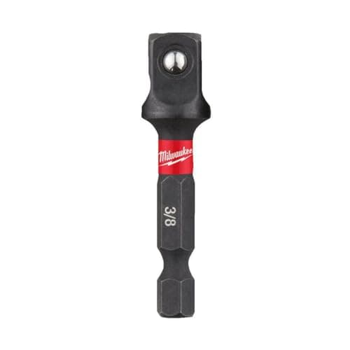 Image of Milwaukee 48-32-5031 Shockwave Steel Impact Duty 1/4 Inch Hex Shank to 3/8 Inch Square Socket Adapter