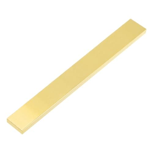 Image of sourcing map H62 Brass Flat Bar Stock, 0.12"x0.98"x14" Square Solid Brass Bar Stock Metal Sheet for Knife Making DIY Handicrafts Architectural Decoration Industry Thermal Conductivity