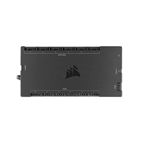 Image of Corsair iCUE COMMANDER CORE XT, Digital Fan Speed and RGB Lighting Controller (Control up to Six PWM Case Fans and 264 RGB LEDs, Zero RPM Mode, Temperature Monitoring, Easy Installation) Black