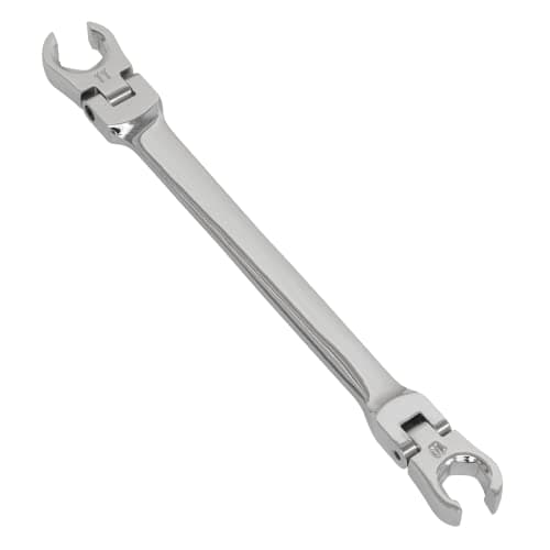 Image of Sealey AK26521 10 x 11mm Flexi-Head Flare Nut Spanner, Red