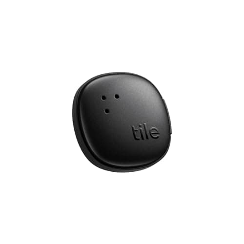 Image of Tile by Life360 Sticker - Small Bluetooth Tracker, Remote Finder and Item Locator for Bikes, Glasses and More, Both iOS and Android Compatible, Phone Finder, Pack of 1 (Black)