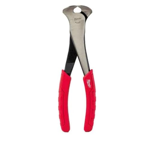 Image of Milwaukee 48 22 6407 7-Inch/180 mm Nipping Pliers - Red/Black/Silver