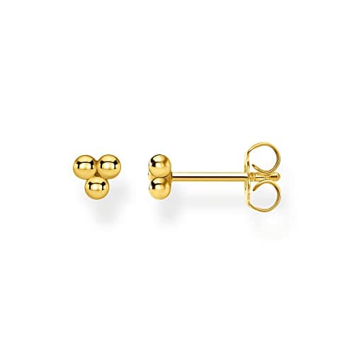 Image of THOMAS SABO Single ear stud dots gold 925 Sterling Silver, 18k Yellow Gold Plating