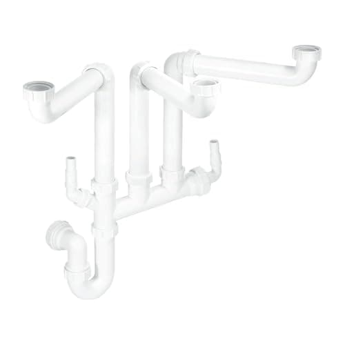 Image of McAlpine SSK3 Plumbing Kit - Three Bowl Space Saver for Sinks & Basins