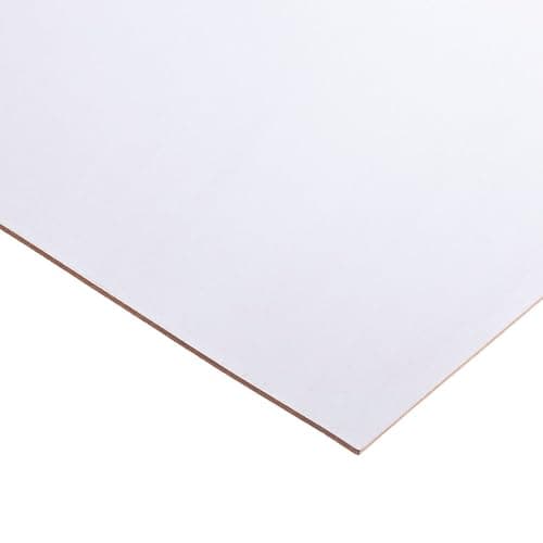 Image of White MDF Board 3mm Thickness Pack of 2 Panels 610x305mm (2x1 ft)