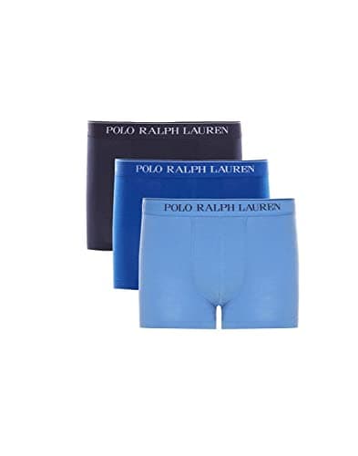 Image of Ralph Lauren CLASSIC-3 Pack Trunk Combo (pkcrnvysaphstarbrmdablu (3) Size S, blue