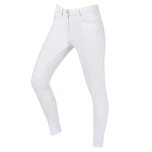 Image of Dublin Shelby Full Seat Breeches, White, Ladies 12/30"