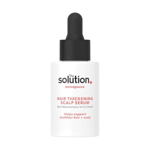 Image of The Solution Menopause Hair Thickening Scalp Serum (30ml). Healthy Scalp Hair Growth Serum for Women, Cruelty Free Hair Growth Products, Hair Thickening Products for Women