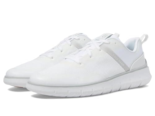 Image of Cole Haan Men's Generation Zerogrand Txt Sneaker, White/Microchip, 10 UK