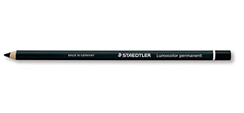 Image of Staedtler Set of 6 Glasochrom Lumocolor Permanent Dry Markers Blackaa