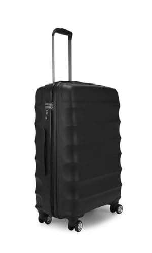 Image of ANTLER - Juno Hard Shell Medium Suitcase - Durable, Lightweight & Expandable, 4 Spinner Wheels - Adjustable Handle, TSA Lock, 68cm - Black