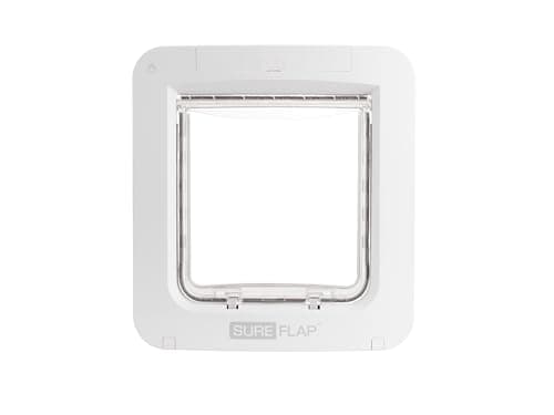 Image of Sure Petcare SureFlap Microchip Pet Door Connect, RFID Collar Tag & Microchip Compatible, Mobile App Control - Installation Accessories Sold Separately - Install in Doors, Windows & Walls, White