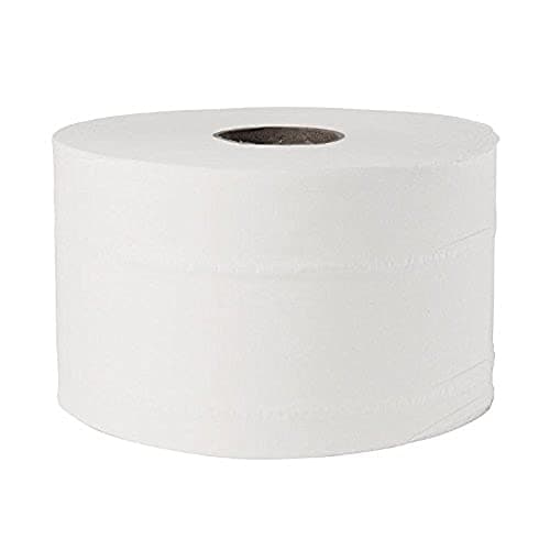 Image of Jantex Micro Twin Toilet Paper 2-Ply (Pack of 24), White, Roll Length: 125 metre, CHSA Accredited, Recycled Paper Toilet Rolls, GL063