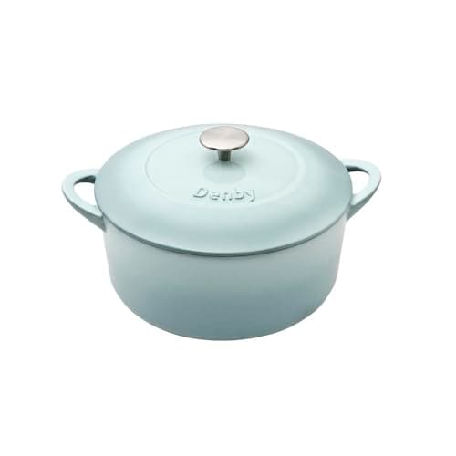 Image of Denby USA Pavilion Cast Iron 4 L Round Casserole, Medium