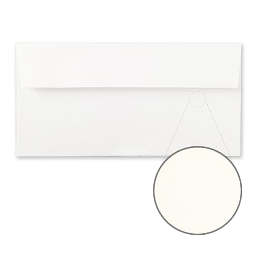 Image of Mailshack Conqueror Luxury Envelopes DL 110mmx220mm, Thick 120gsm. No Watermark, Peel & Seal, Plain (High White Wove, 10)