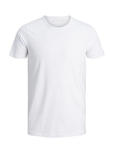 Image of Jack and Jones Basic O-Neck Short Sleeve Men's T-Shirt Optical White Medium