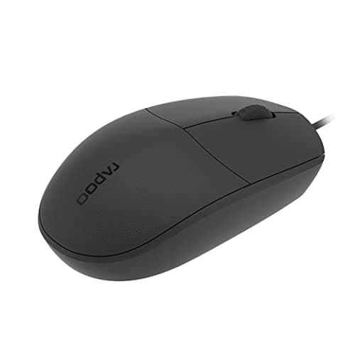 Image of Rapoo N200 Wired Optical Silent Mouse Black