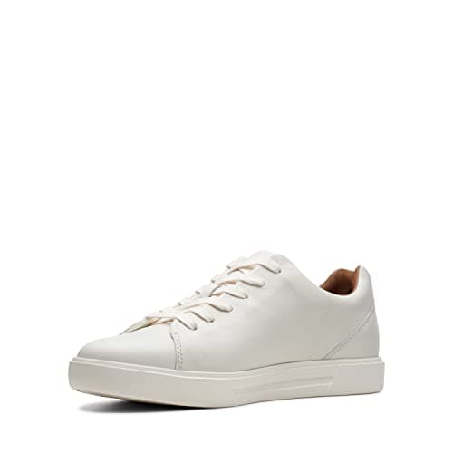 Image of Clarks Un Costa Lace, Men’s Sneaker, White Leather, 9 UK (43 EU)