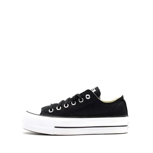 Image of Converse Womens All Star Lift Ox Platforms Trainers Black 5.5 UK