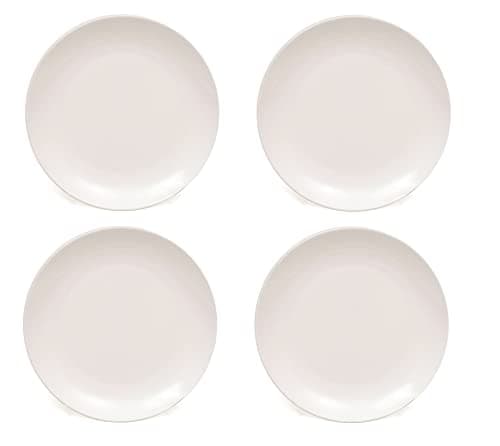Image of Maxwell & Williams Cashmere Side Plates, Fine Bone China, Coupe Style, 19 cm - White (4 Piece Side Plate Set)