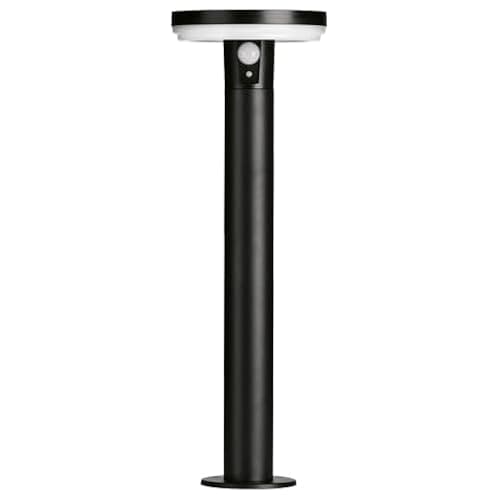 Image of 4lite Antheia Solar Outdoor Bollard Light (Anthracite) 260lm Motion Sensored IP54 Rated Exterior Garden Light - 4L2/6015-4Yr Guarantee