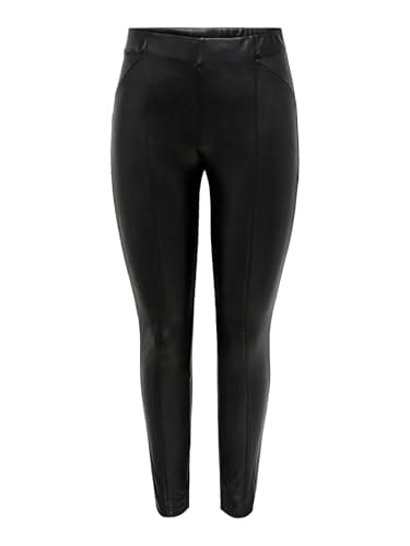 Image of ONLY Women's ONLJESSIE Faux Leather Legging OTW NOOS Leggings, Black, XL