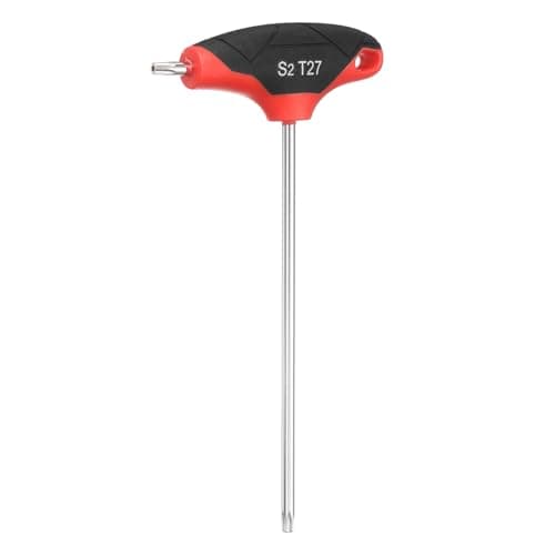 Image of sourcing map T-Handle Torx Key Wrench T27 S2 Steel Dual End T-Key Wrench Torx Screwdriver Hex Keys Tool for Automotive Household Maintenance, Red Black