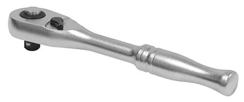 Image of Sealey Premier 1/4" Sq Drive 90-Tooth Ratchet Wrench Flip Reverse, Quick Release, Micro Satin – Premier Platinum -AK7930