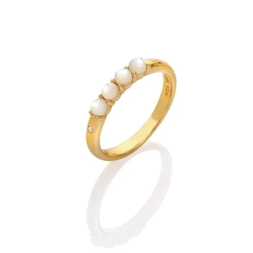 Image of Hot Diamonds x Jac Jossa HD X JJ Calm Mother of Pearl Ring M (S)