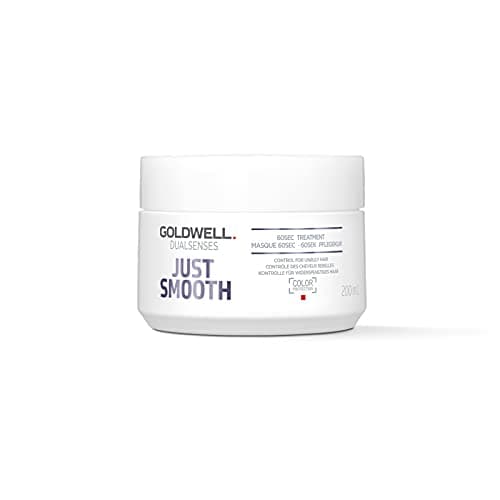 Image of Goldwell Dualsenses Just Smooth 60sec Treatment Mask, For Unruly & Frizzy Hair, Regenerates Instantly, 200ml
