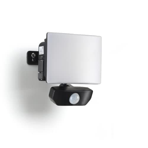 Image of Auraglow 20W 1650lm Full Screen Slimline LED Security Motion Sensor PIR Flood Light Black Outdoor Wall Lamp