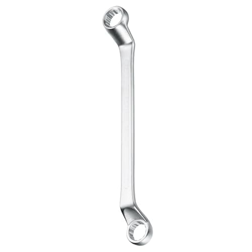 Image of sourcing map Offset Extra Long Box End Wrench 21 x 23 mm Metric 12 Point 75 Degree Offset Double End Box Ratcheting Wrench CR-V Polished Long Spanner Tools for Repairs