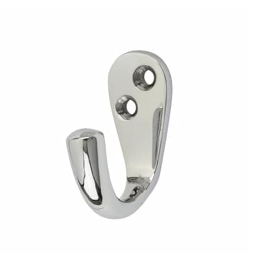 Image of Thingymabob Chrome Finish Modern Hooks Various Styles (Chrome Basic Single Robe Hook)