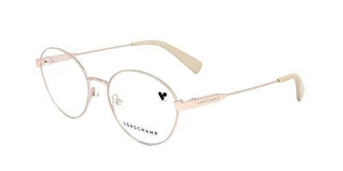 Image of Longchamp LO2154 Rose gold ivory 52/17/140 WOMAN Eyewear Frame
