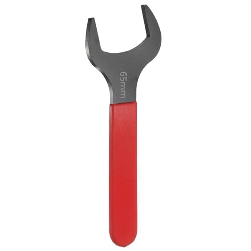 Image of sourcing map Single Open End Wrench 65mm Metric 15 Degree Offset Angle U-Shaped Open Ended Spanner Small Flat Head Blackening Wrench with Red Shank for Automotive Repair Furniture Assembly