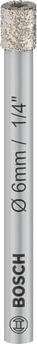 Image of Bosch 1x PRO Ceramic Diamond Dry Drill Bit for Cylindrical Shank and Rotary Drill/Drivers (for Tiles, Hard tiles, Ø 6 mm, Professional Accessory Rotary Drill/Drivers)