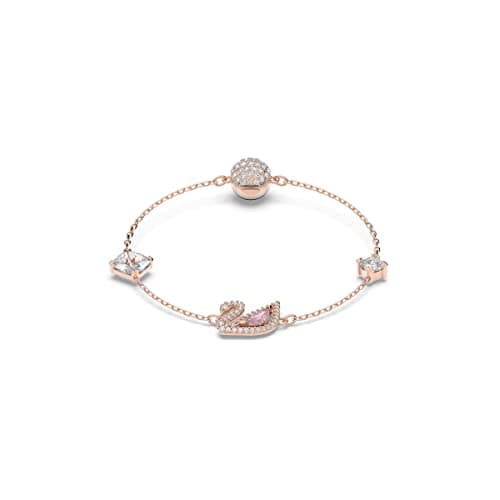 Image of Swarovski Dazzling Swan bracelet, Magnetic, Swan, Pink, Rose gold-tone plated, M
