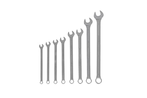 Image of GEDORE 8-pc. Combination spanner set, Long, AF 8-19 mm, Angled, Bi-hex, UD profile, Spanner set, 7 XL-080