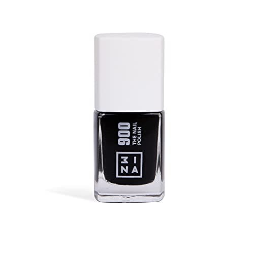 Image of 3INA MAKEUP - The Nail Polish 900 - Black Nail Polish with Longwearing Formula - Gel Nail Polish Effect of Intense Color - Glossy & Smooth Finish Fast Drying Nail Polish - Vegan - Cruelty Free