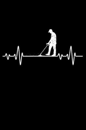 Image of Metal Detecting Heartbeat Detector EKG Pulseline Detectorist: Geocaching Geocache Adventure And Travel | Dot Grid Journal, Notebook or Organizer | ... book, Scheduler, Task Checklist | 6x9 Inches