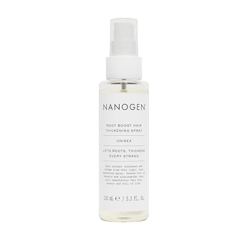 Image of Nanogen Root Boost Hair Thickening Spray 100ml – ROOT LIFT SPRAY for Fine Hair – VOLUMISING TREATMENT with Keratin and Caffeine for Instant Body