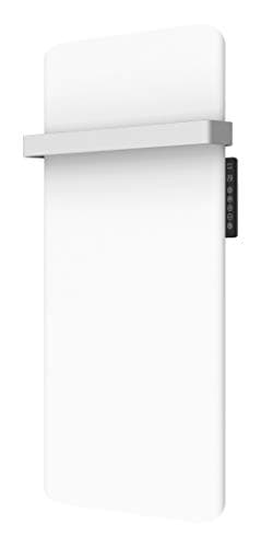 Image of MYLEK Infrared Panel Heater Vertical Radiator 500W - 24/7 Timer - Upright - Eco Low Energy - Removable Towel Rail for Bathrooms, Bedrooms, Kitchen - Wall mountable (0.5 KW) Lot20