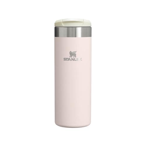 Image of STANLEY 1913 Aerolight Transit Travel Mug 0.47L - Keeps 6 Hours Hot - 8 Hours Cold - Dishwasher Safe - Leakproof - Car Cup Holder Compatible - Insulated Coffee Cup - Rose Quartz