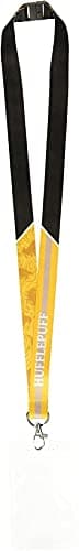 Image of Harry Potter Unisex-Adult's Hufflepuff Lanyard, Yellow, One Size, Yellow, One size