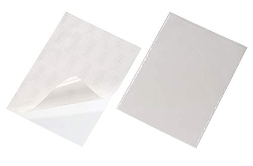 Image of Durable POCKETFIX Self Adhesive A4 Pockets - German-Made Sticky Back Plastic Filing Holder Wallets Stick on Pouch - Pack of 50