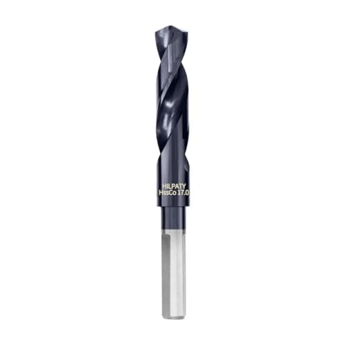 Image of HILPATY Cobalt Drill Bit 17mm, M35 HSS AlTiN Coating Reduced Shank Drill Bit for Metal, Stainless Steel, Aluminium, Alloy, Wood, Plastic, Non-Ferrous Etc.