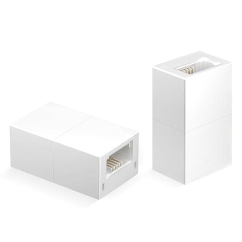 Image of Uvital BT 6P4C Inline Coupler, RJ11 Female to Female Cable Extender, Used for the Connection of BT Equipment, Extend the Telephone Cable