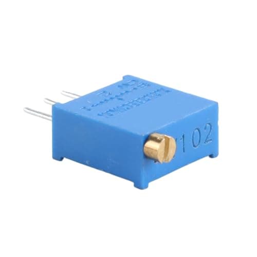 Image of ACOLY 10 Pcs 3296W-102 Multi Turn Adjustable Potentiometer 1K Ohm Multiturn Trimmer Potentiometer Blue Adjustable Variable Resistor(1K)